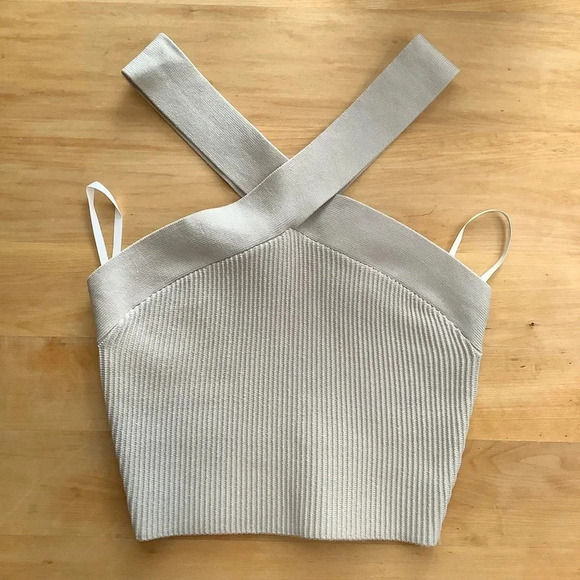 BABATON Sculpt Knit Off the Shoulder Crop Tank Size XS - Picture 2 of 9